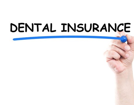 Dental insurance underlined in blue