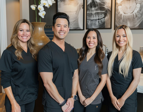 Dental team smiling 